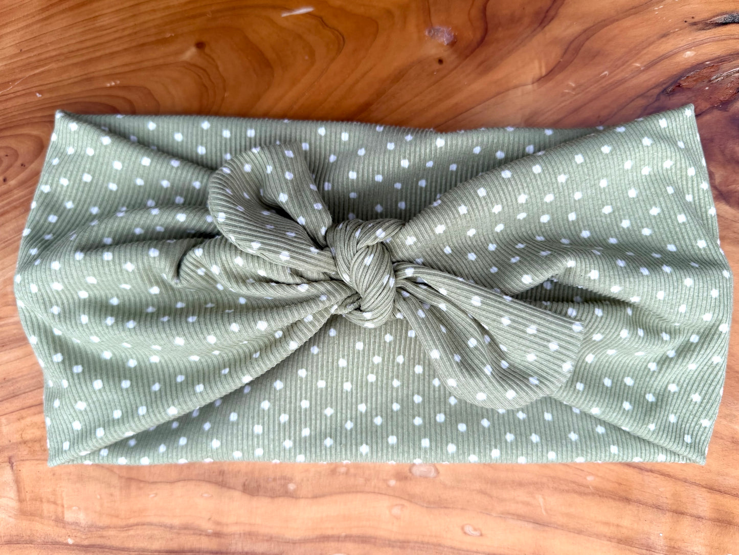 Sage polka dots
