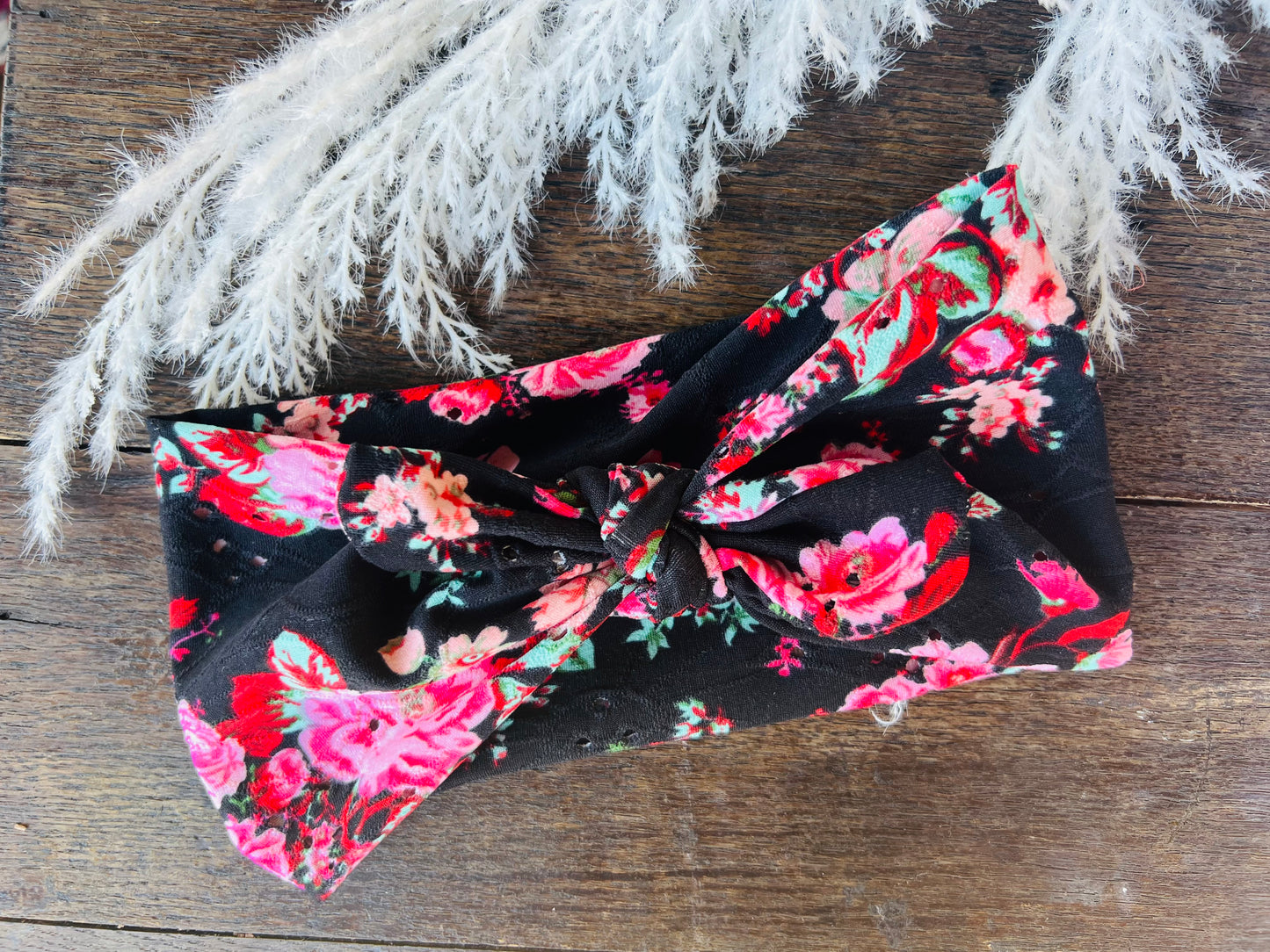 Midnight Eyelet Floral