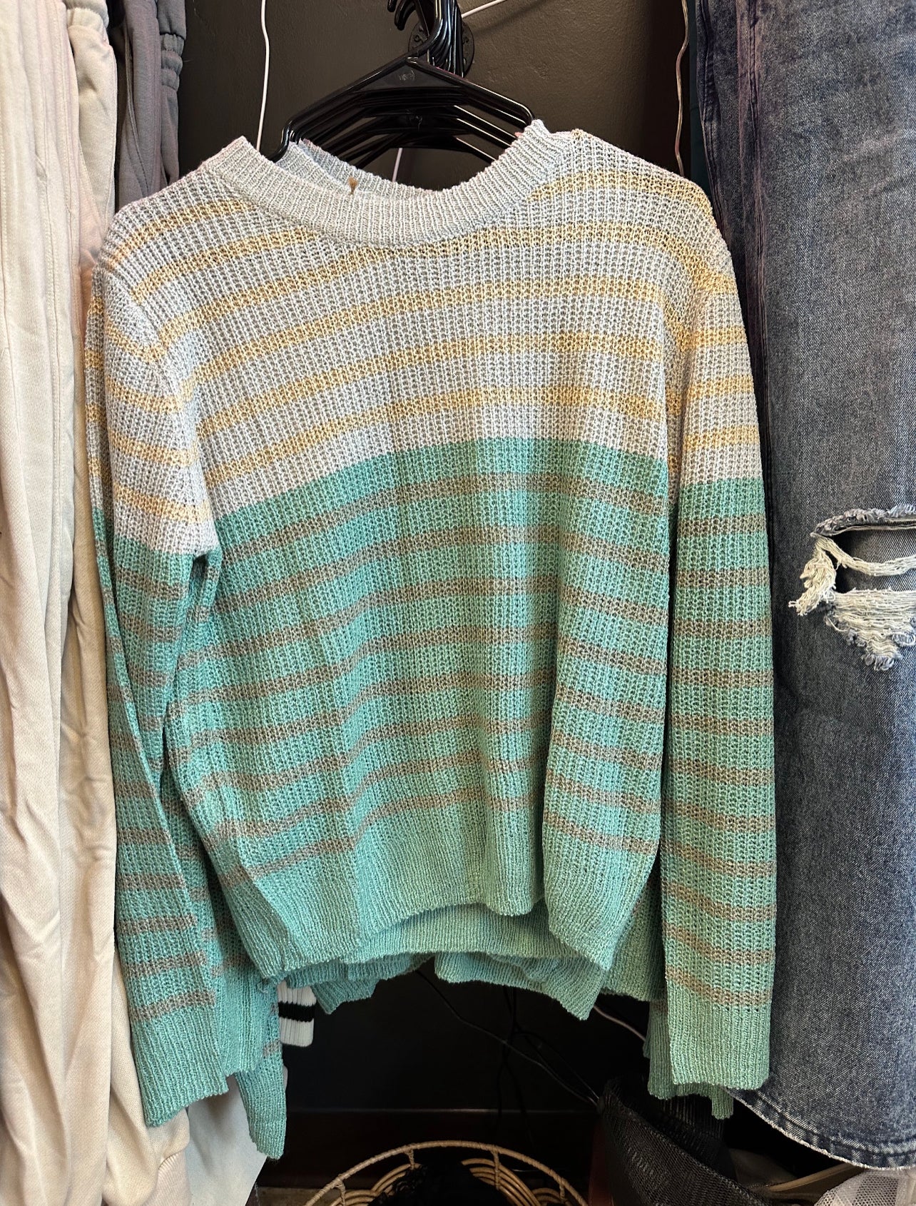 Color block sweater