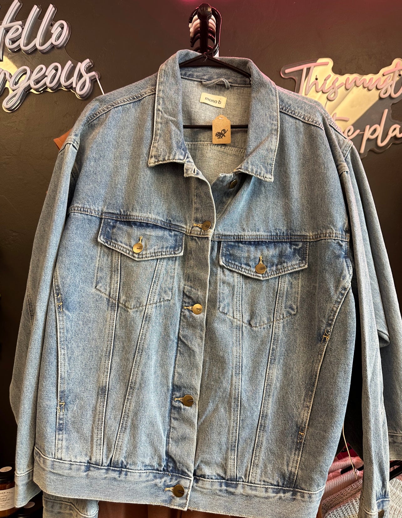 Denim jacket — perfect oversized