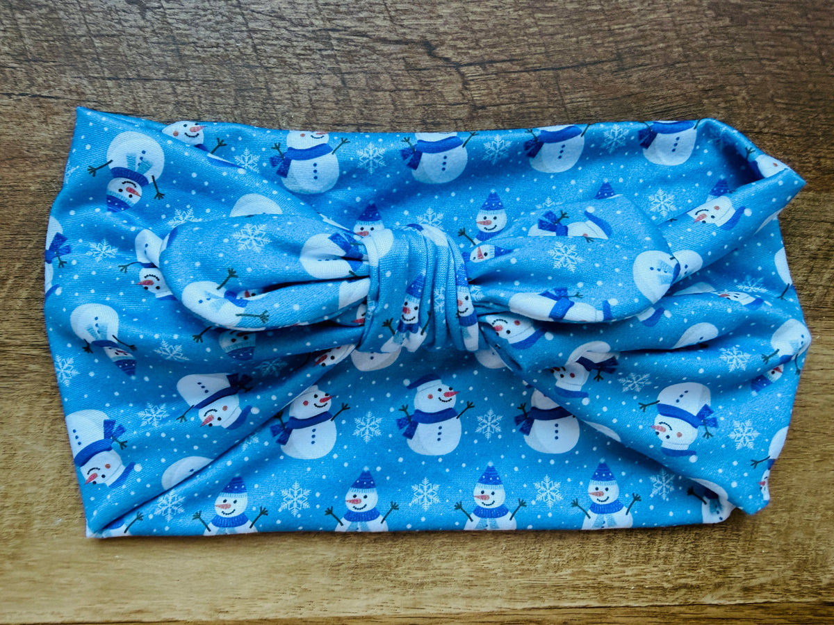 Blue snowman