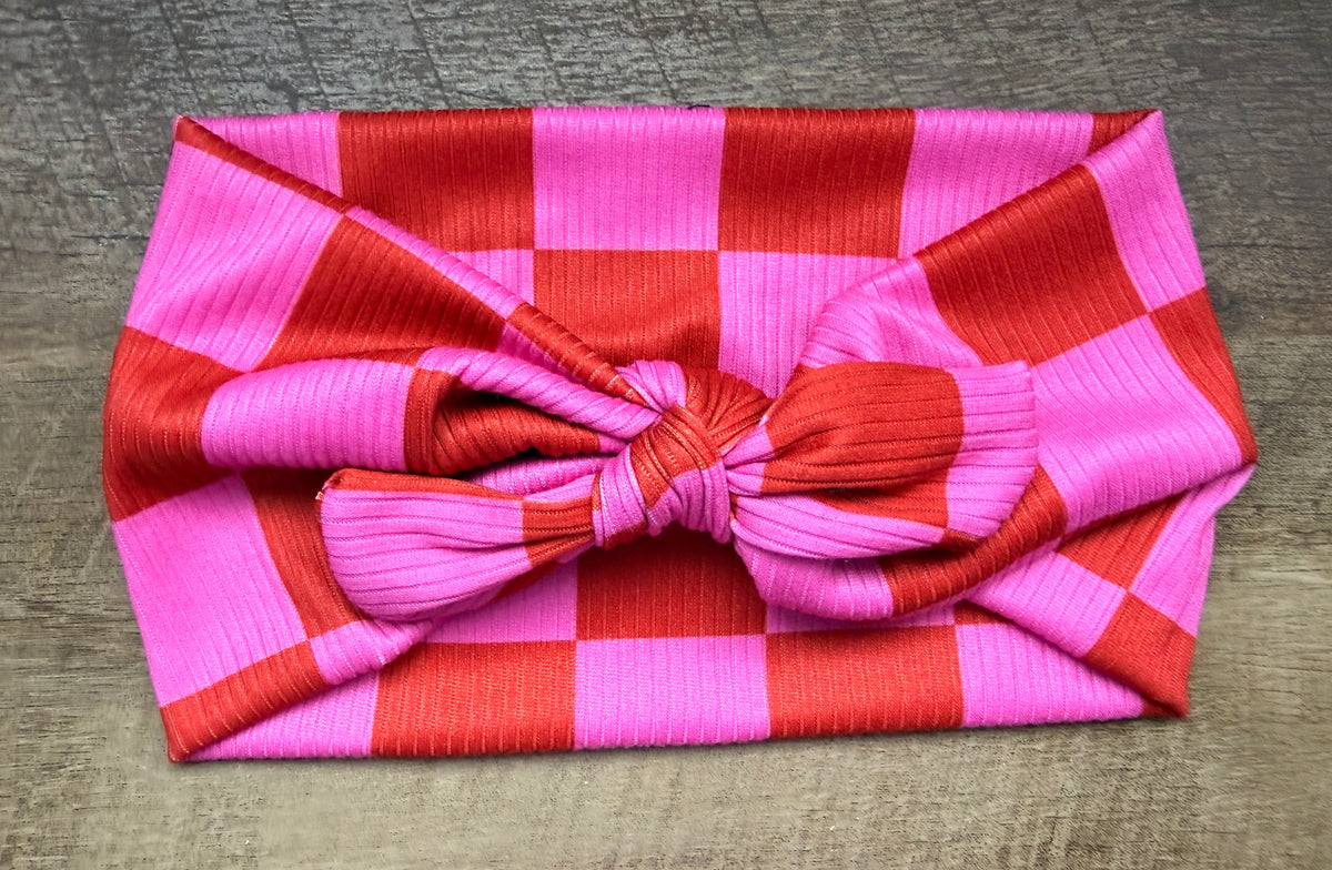 Red + pink checker