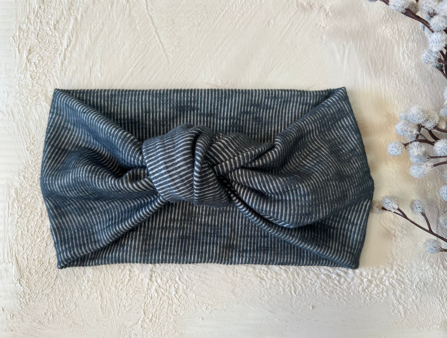 Heathered emerald urban knit topknot
