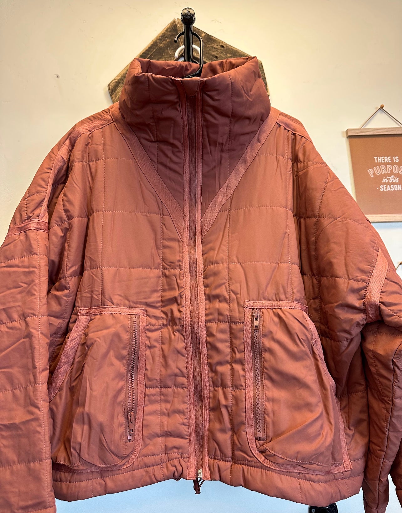 Vintage rustic puff jacket
