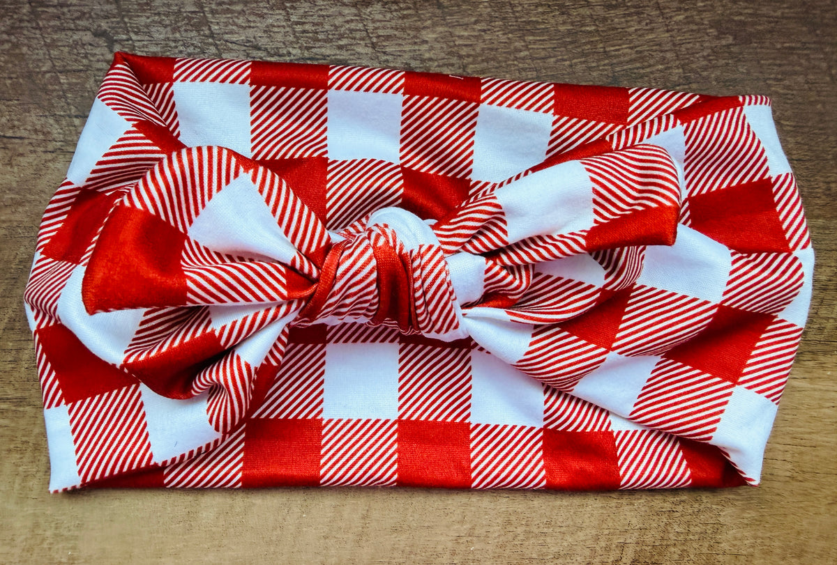 Red & white buffalo plaid