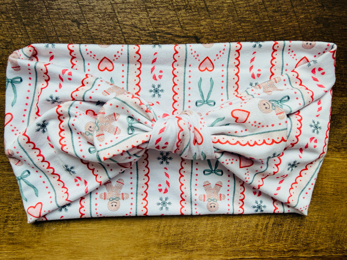 Gingie + bows stripes