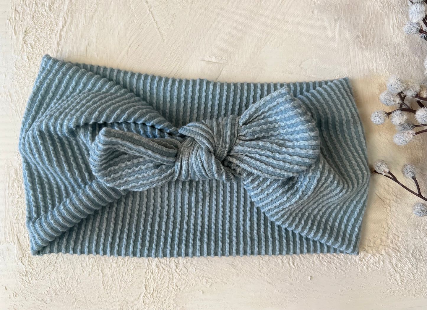 Robbins egg urban ribbed faux bow