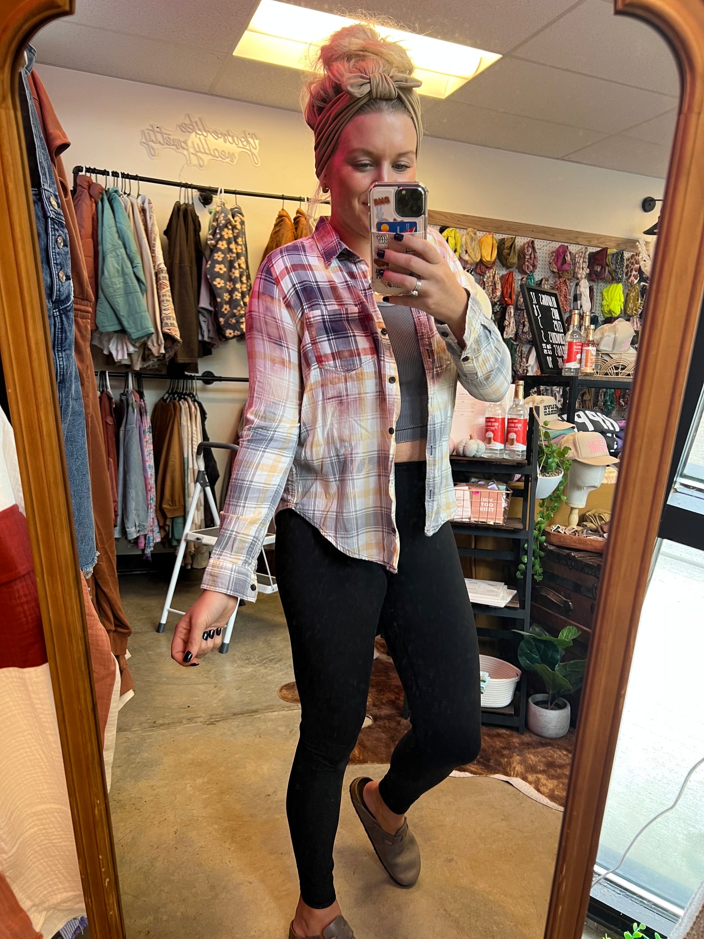 SMALL (2) bleached flannel