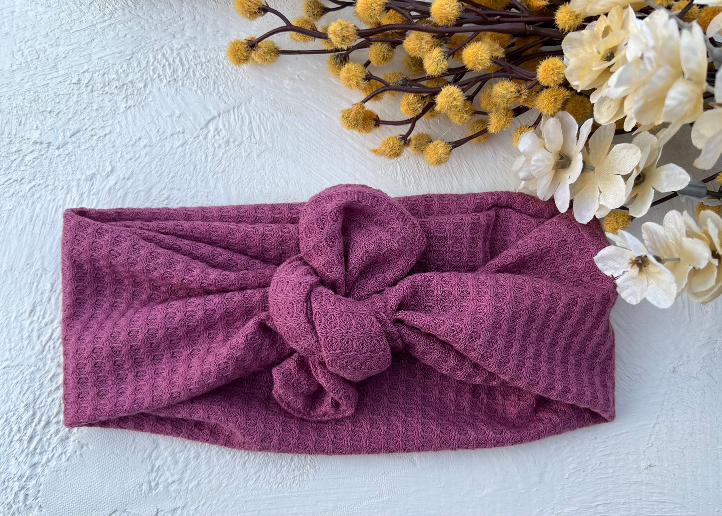 Mauve waffle Wander Bow