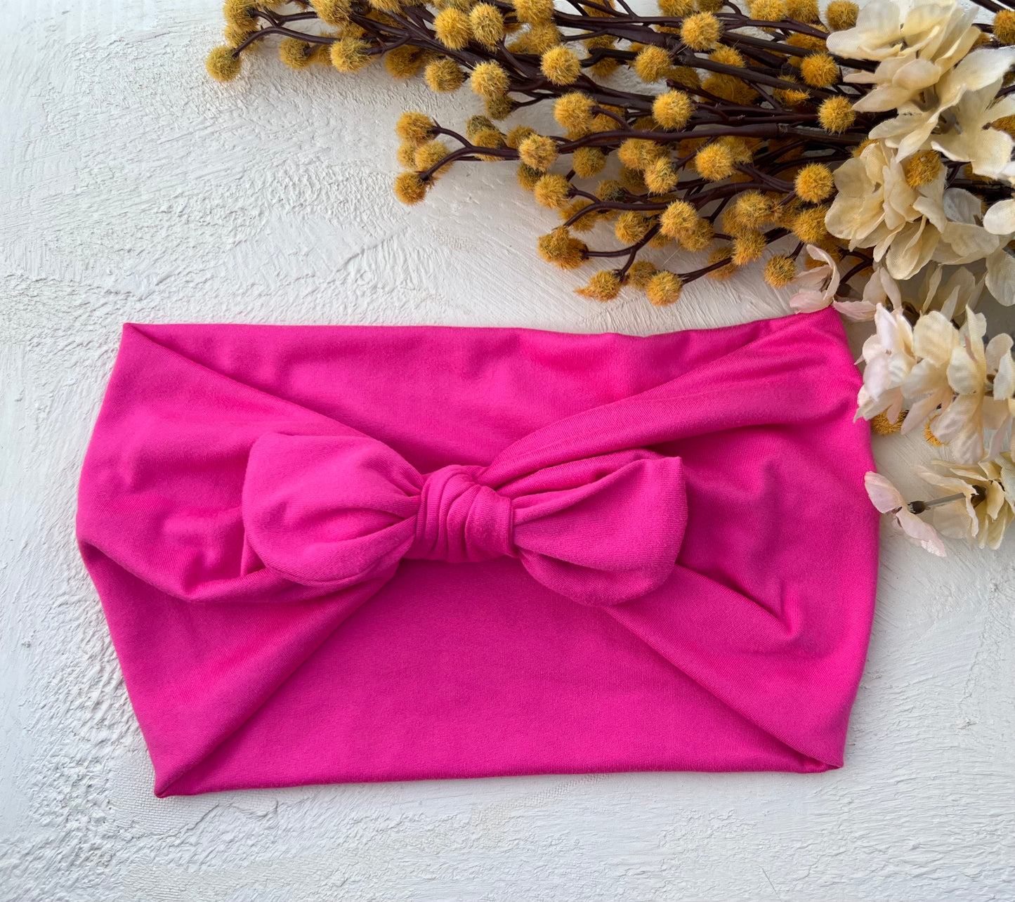 Pink Faux Bow