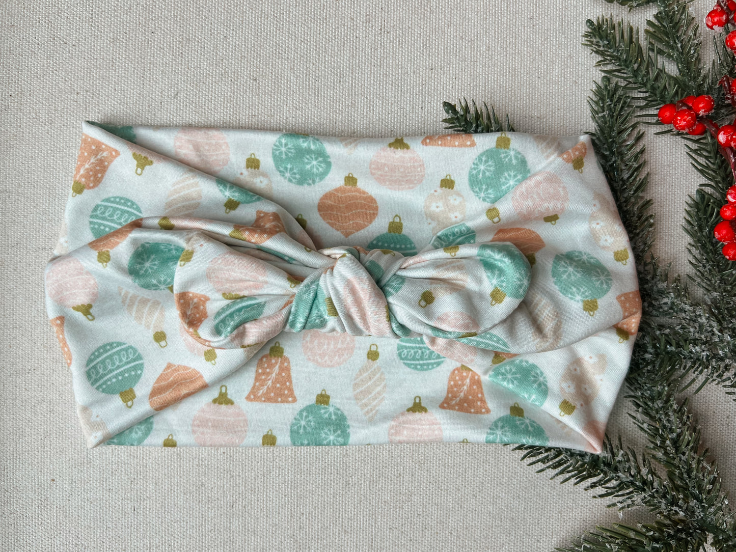 pastel ornaments Faux Bow