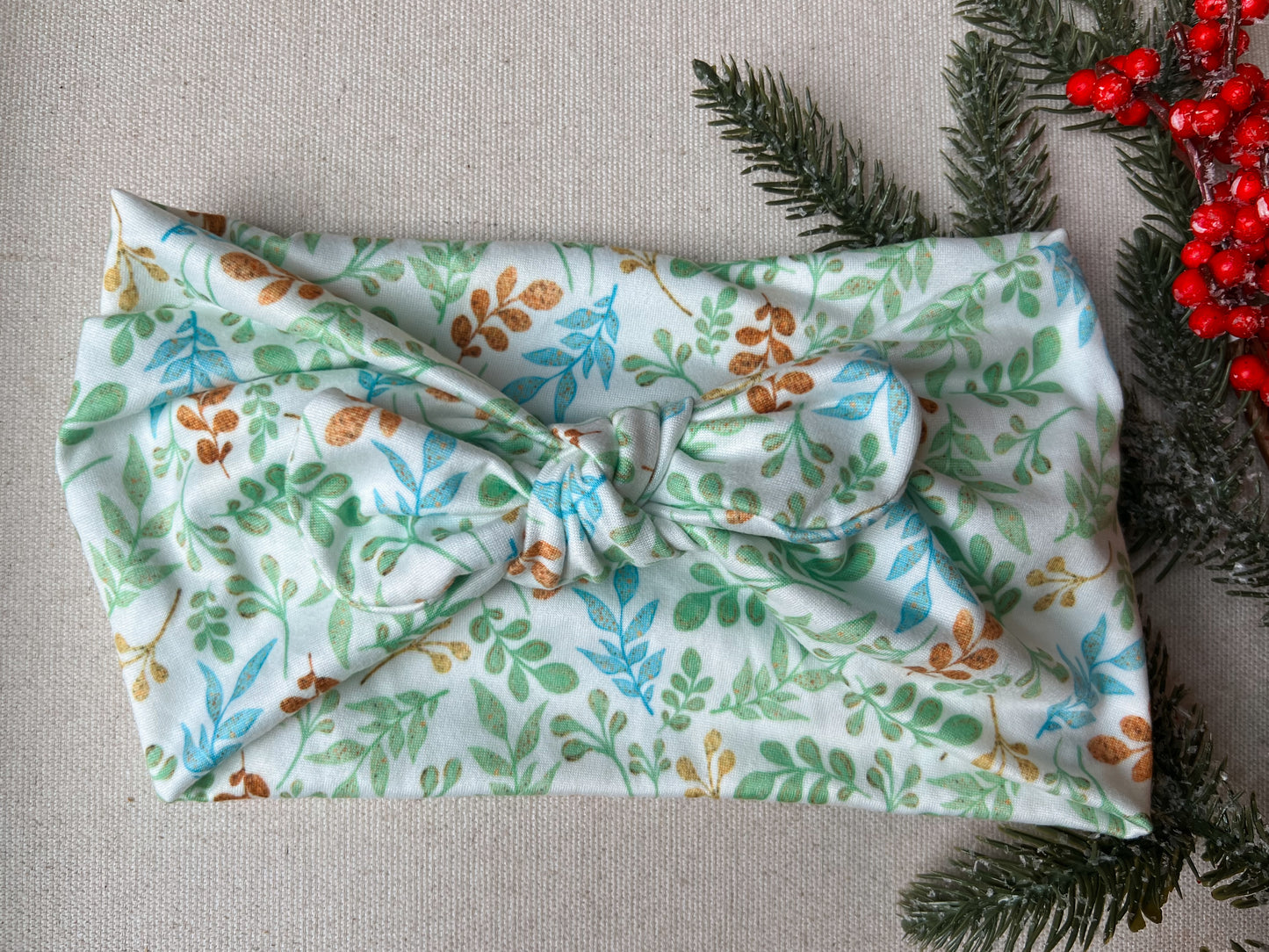 woodland leaves Faux Bow
