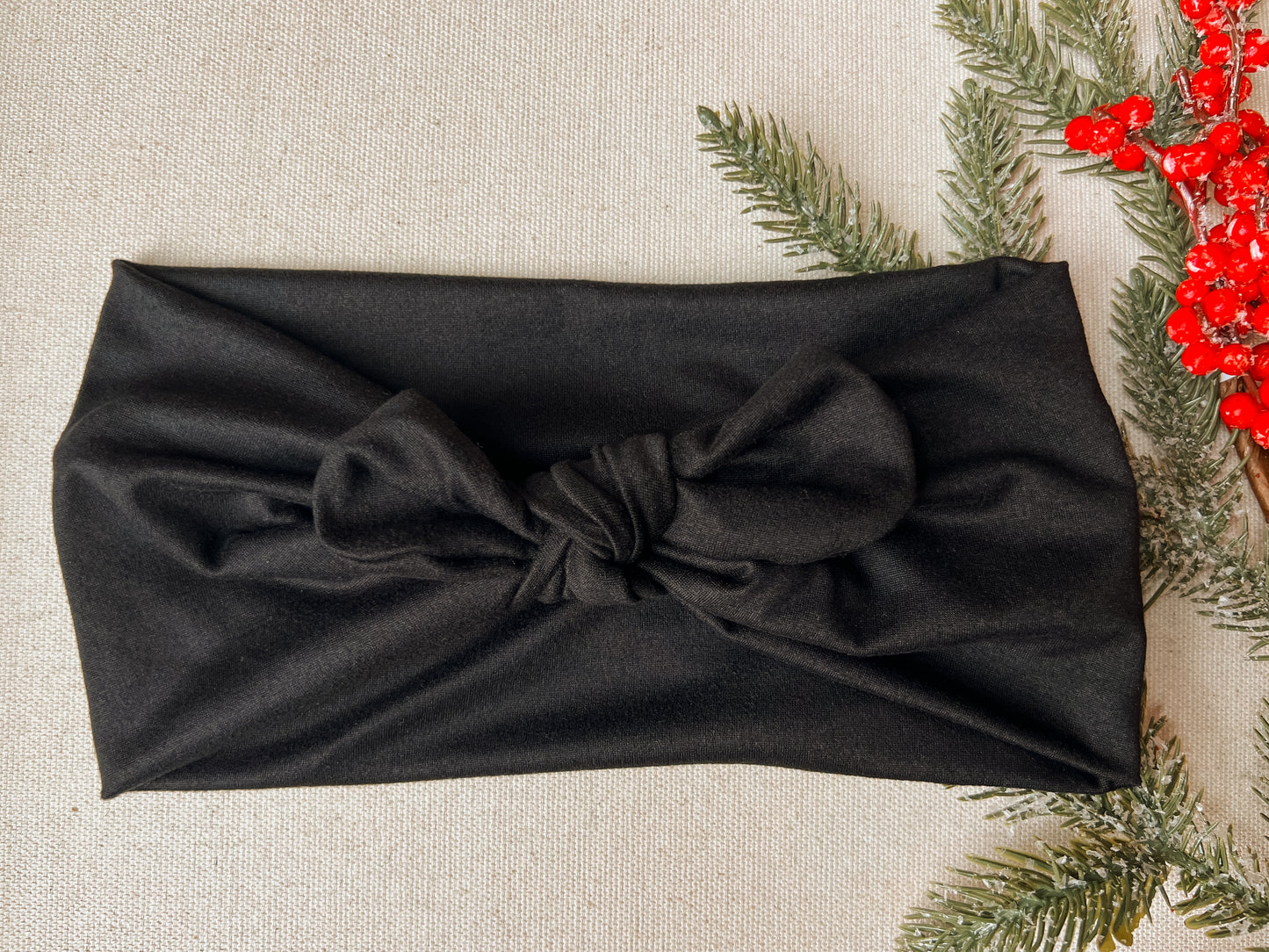 black Faux Bow