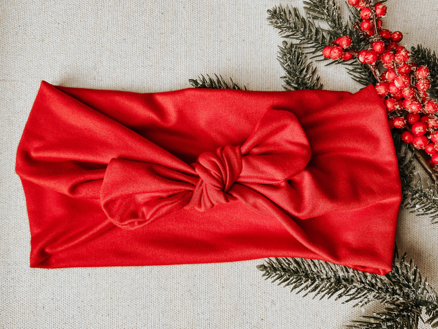 Christmas red Faux Bow
