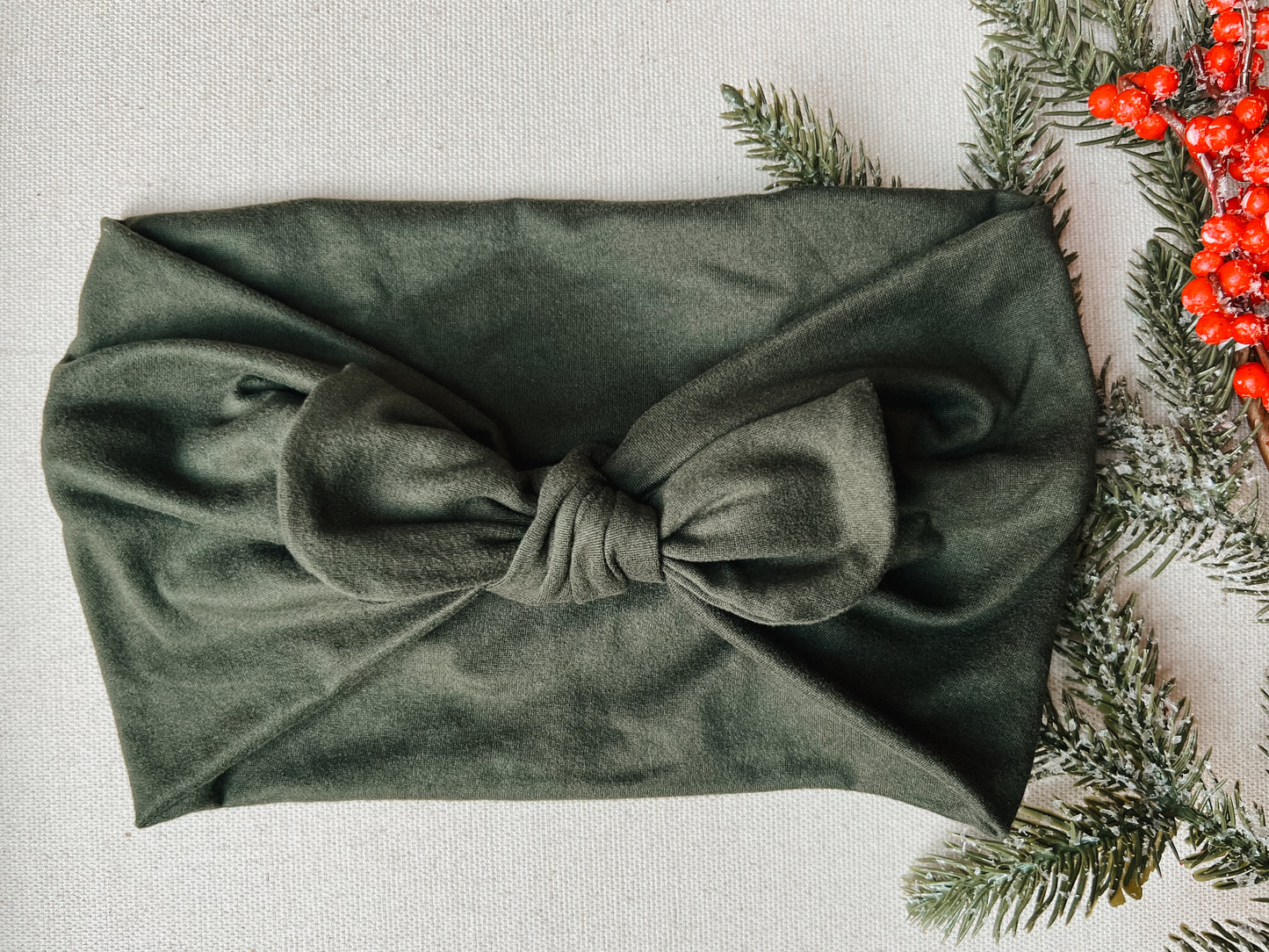 forest green Faux Bow