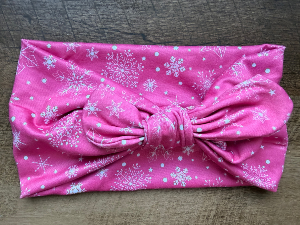 Pink snowflakes