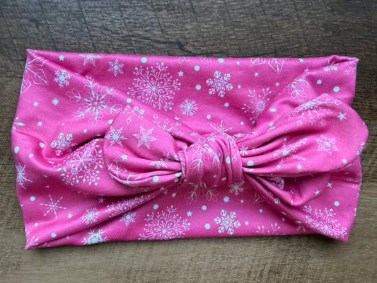 Pink snowflakes