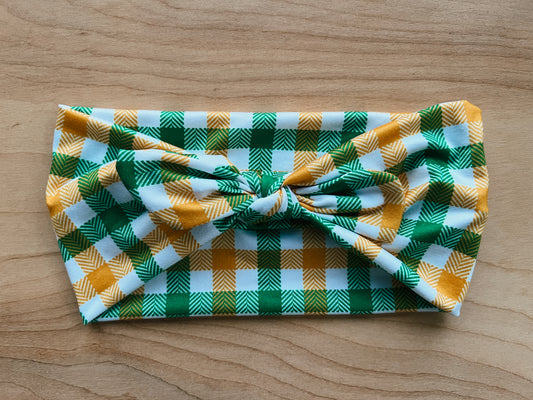 Green + Gold plaid
