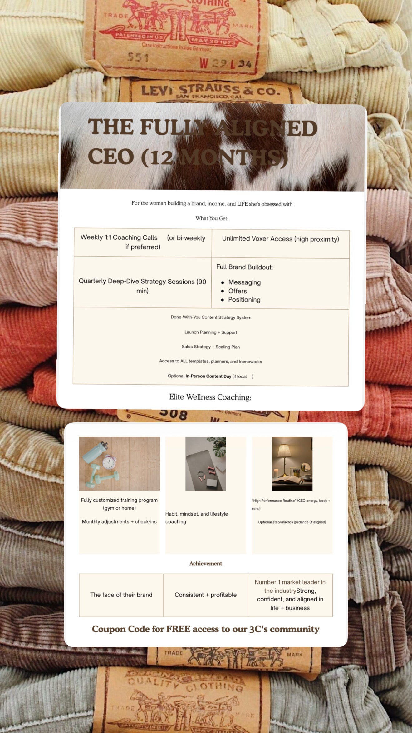 12 month coaching package