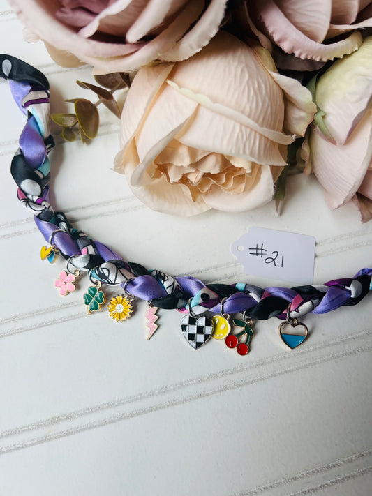 Scarf charm necklace #21
