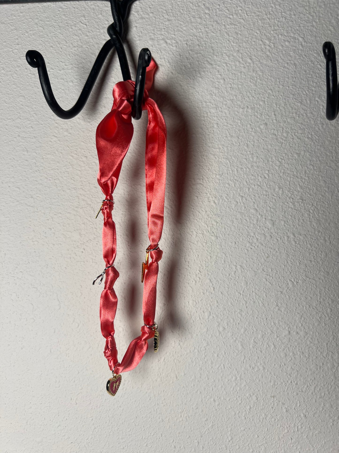 Single scarf charm necklace