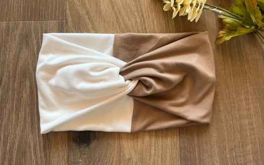 Fawn + ivory  Faux bow