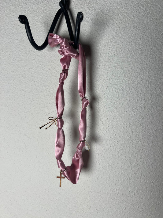 Single scarf charm necklace