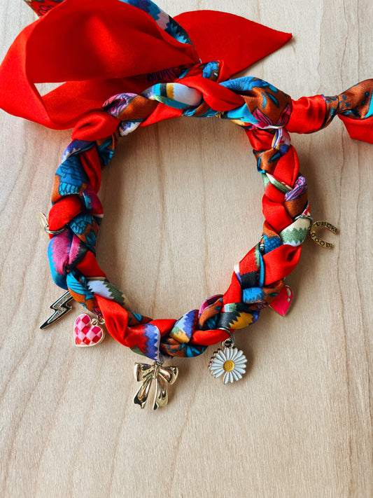 Scarf charm necklace