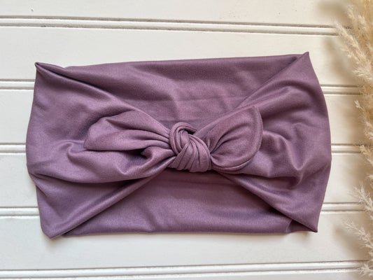 Dusty lavender faux bow