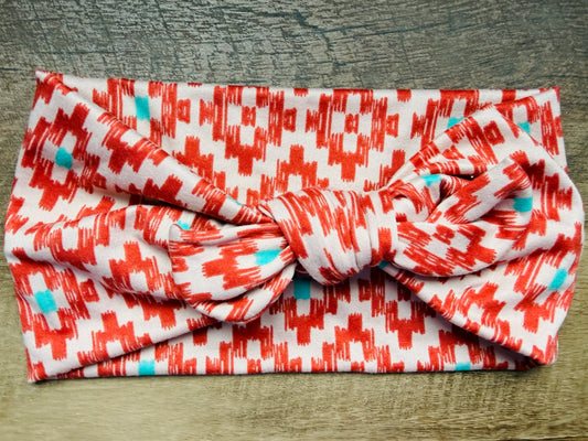 Peach + Rust Aztec