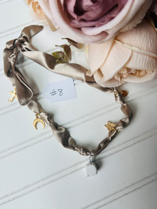 Scarf charm necklace #8
