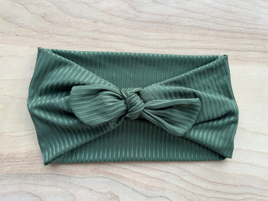 Hunter green ribbed
