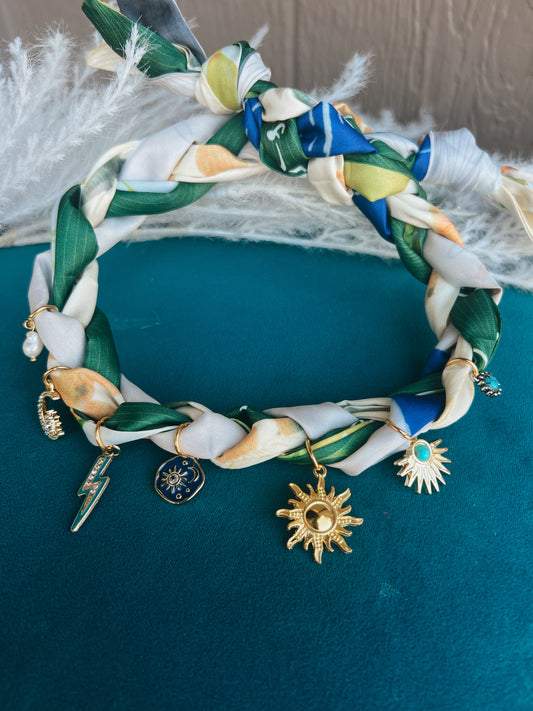 Scarf charm necklace