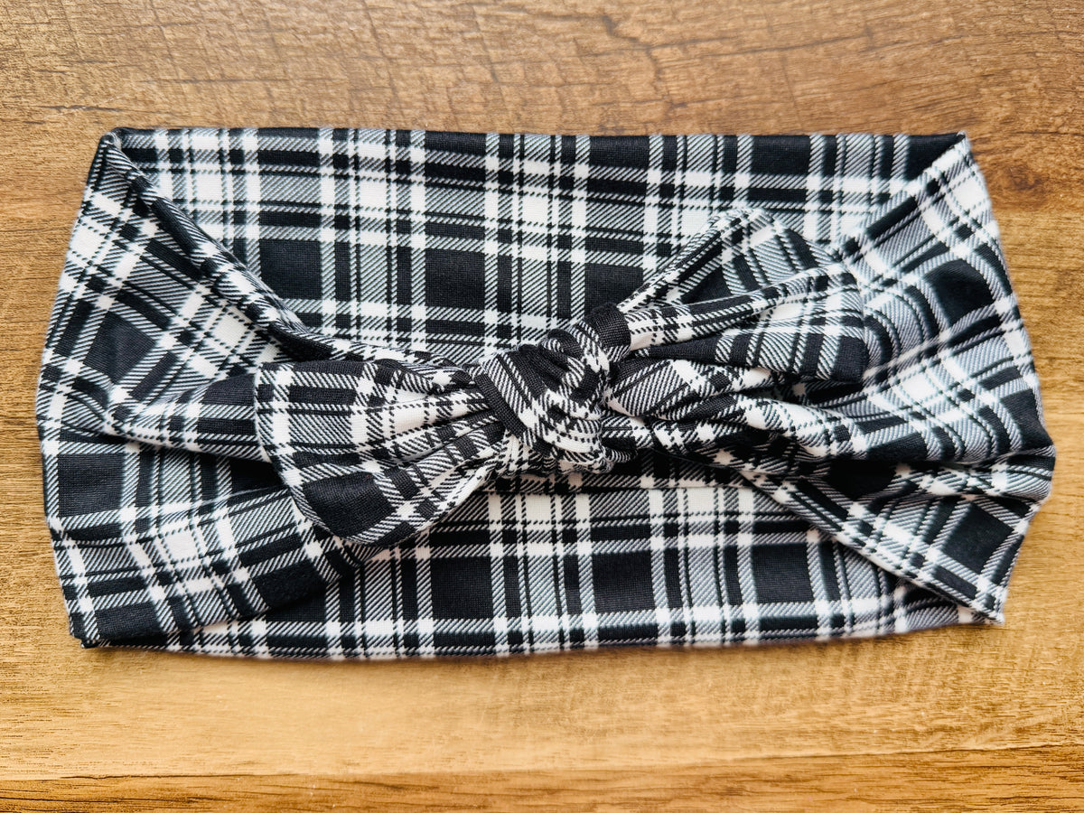 Black + White Plaid