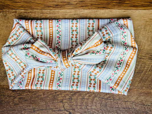 Vintage Mini Floral stripes