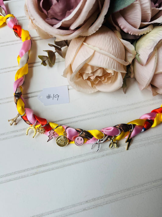 Scarf charm necklace #19