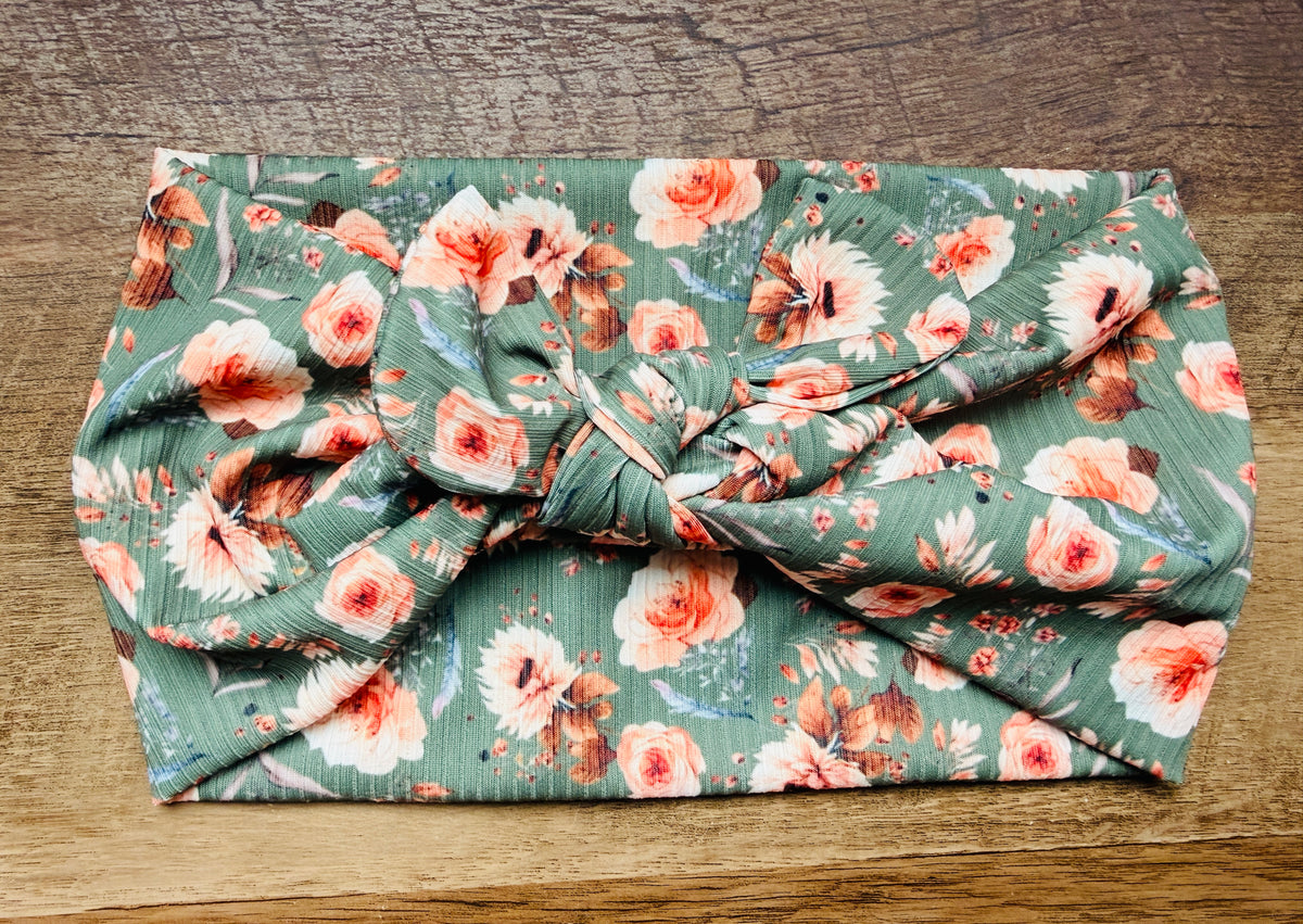 Green fall floral