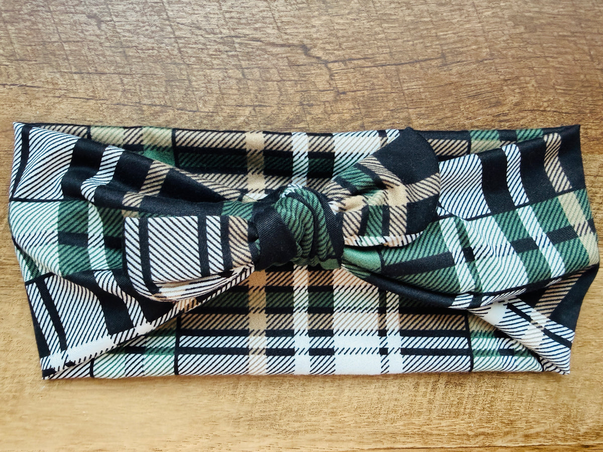 Green vintage plaid