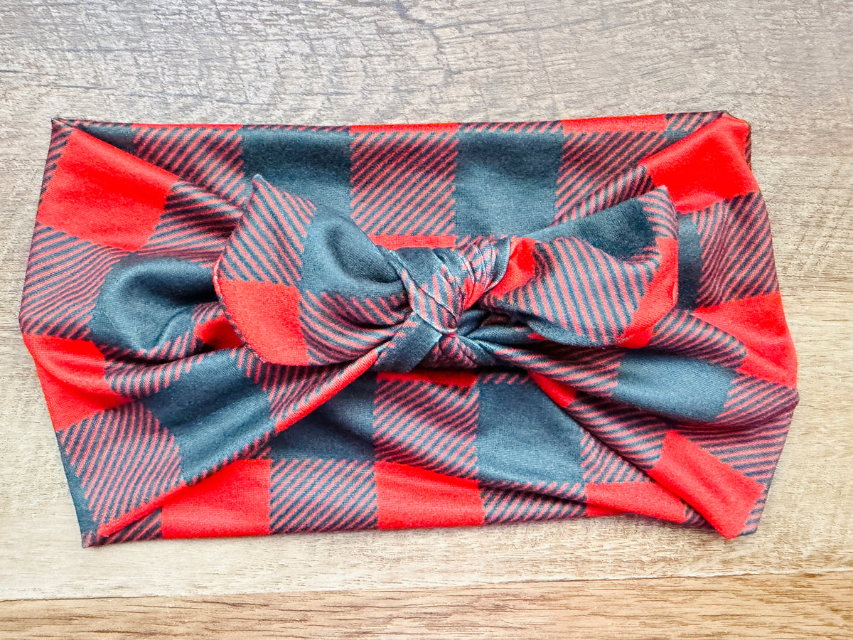 B+Red Buffalo plaid
