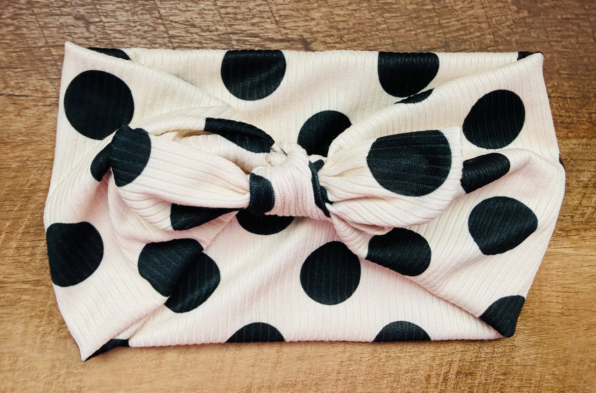 Cream Polka dot