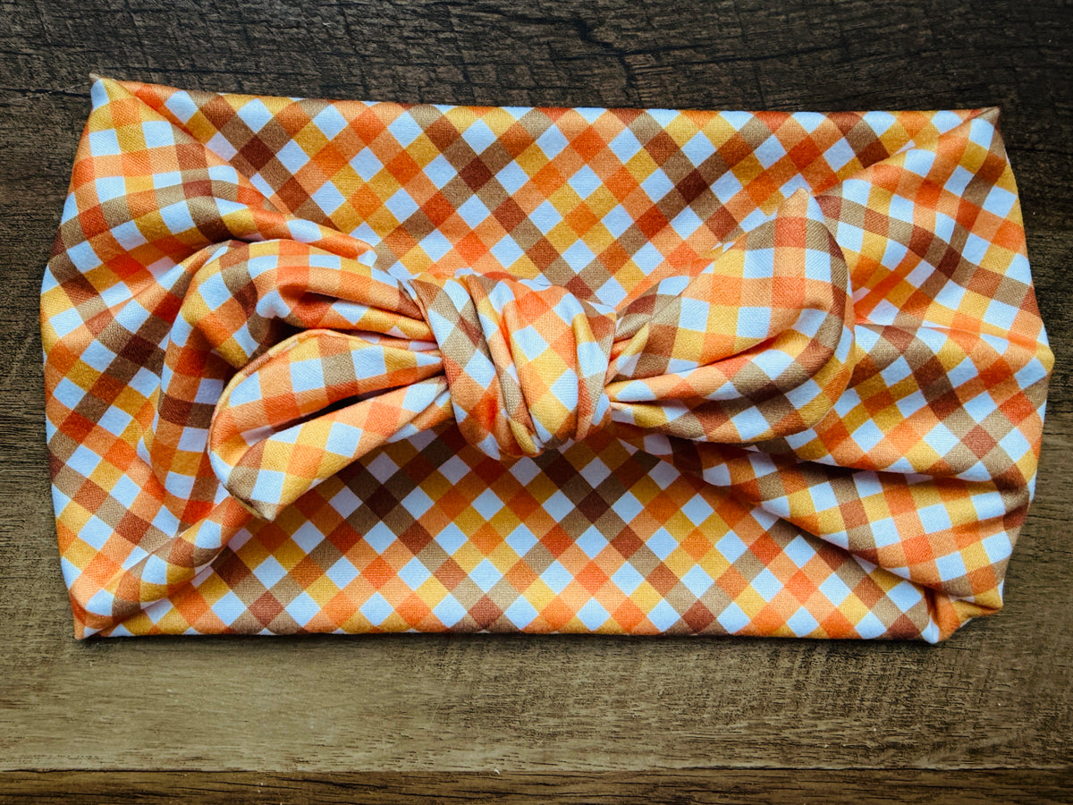 Autumn Orange Plaid