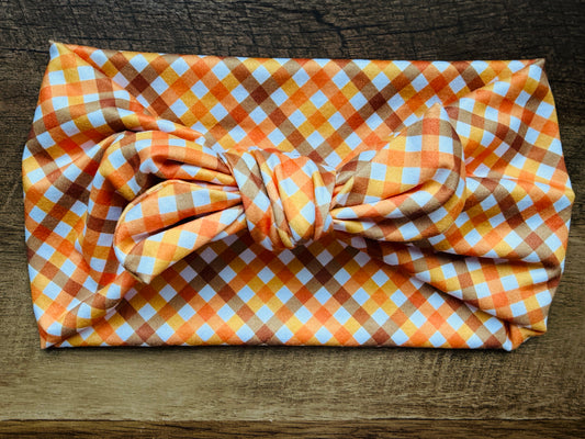 Autumn Orange Plaid