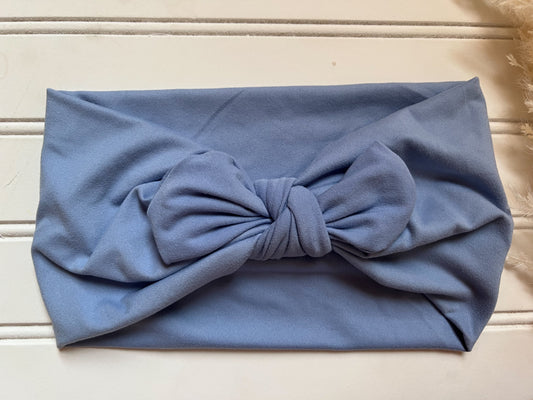 Periwinkle faux bow