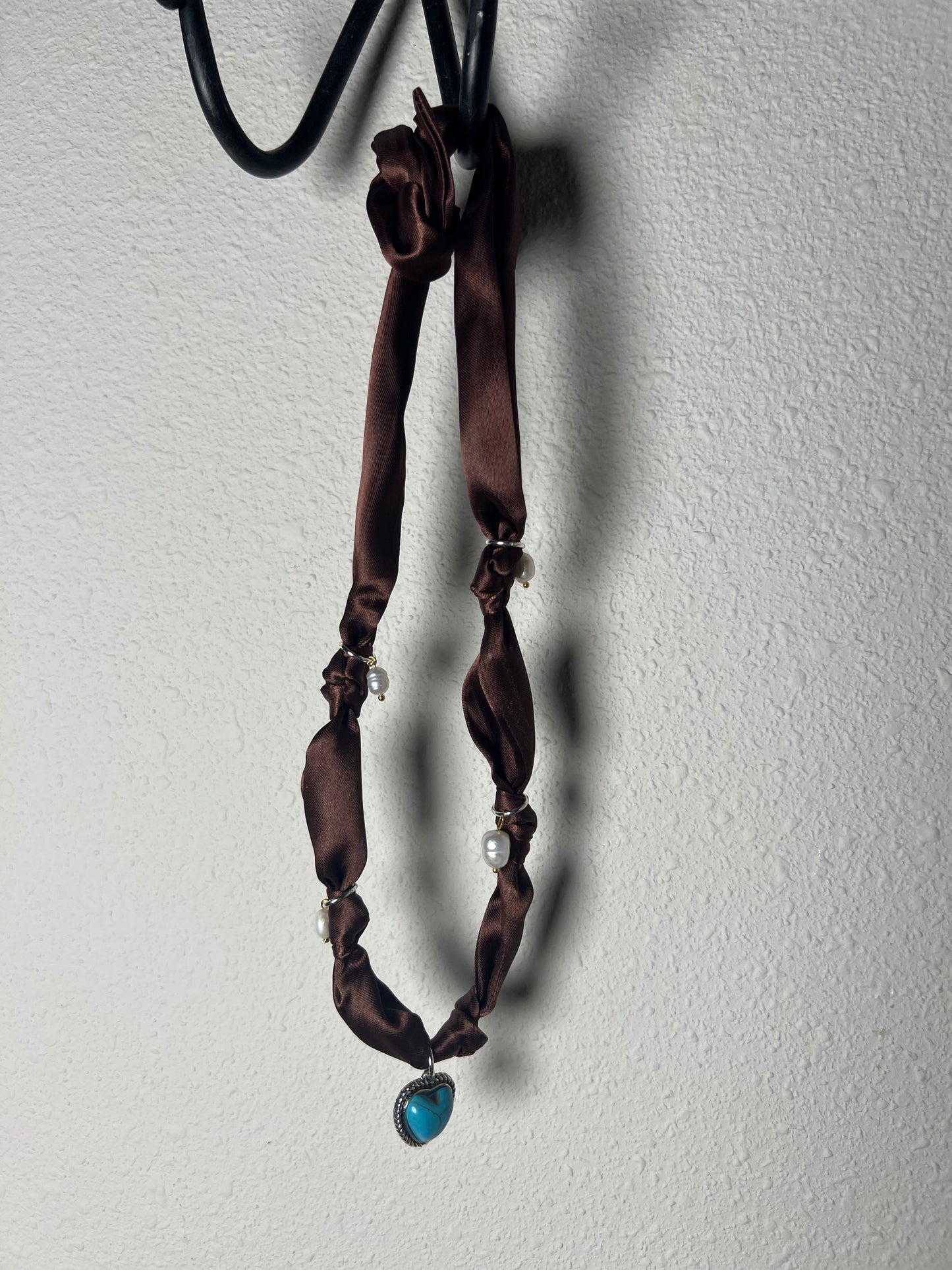 Single scarf charm necklace