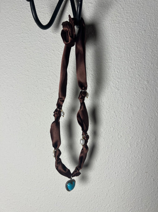 Single scarf charm necklace