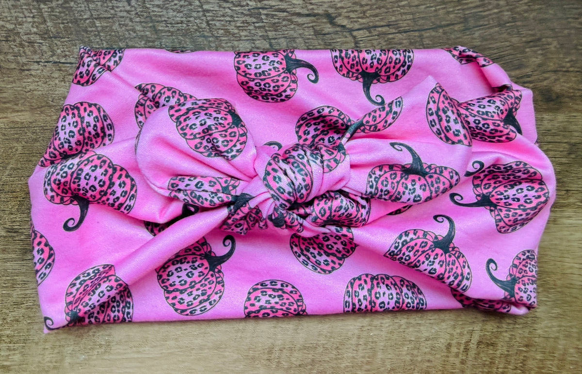 Pink leopard pumpkins