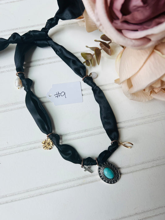 Scarf charm necklace #9