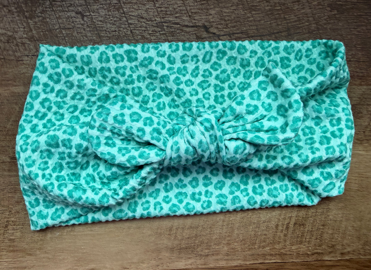 Teal leopard urban