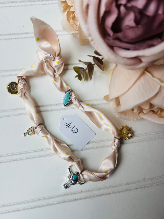 Scarf charm necklace #12