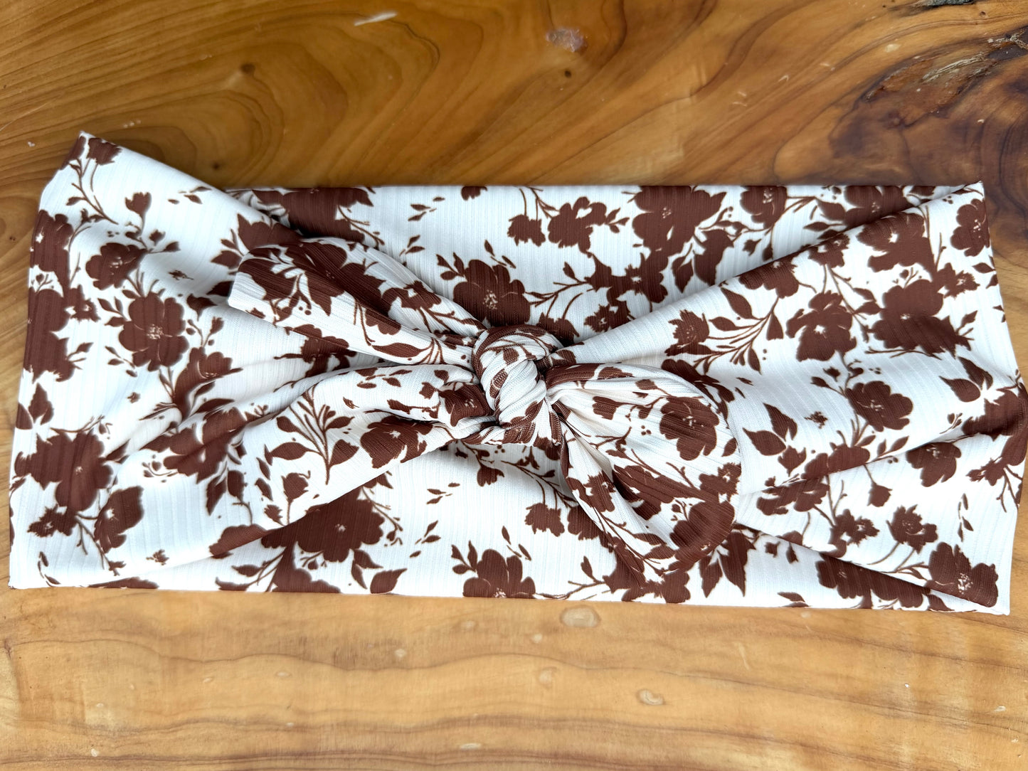Cocoa + cream floral